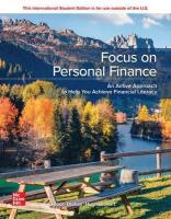Focus on Personal Finance: 2024 Release ISE 8th edition