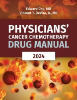 Physicians' Cancer Chemotherapy Drug Manual 2024 24th New edition