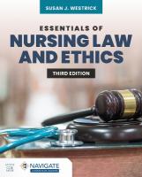 Essentials of Nursing Law and Ethics 3rd New edition