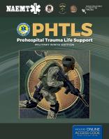 PHTLS: Prehospital Trauma Life Support, Military Edition: Prehospital Trauma Life Support, Military Edition 9th edition