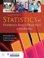 Statistics For Evidence-Based Practice In Nursing 3rd Revised edition