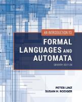Introduction to Formal Languages and Automata 7th edition