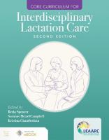 Core Curriculum for Interdisciplinary Lactation Care 2nd New edition