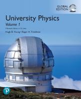 University Physics, Volume 1 (Chapters 1-20), Global Edition 15th edition