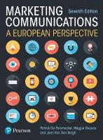 Marketing Communications: A European Perspective 7th edition