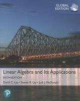 Linear Algebra and Its Applications, Global Edition 6th edition