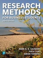 Research Methods for Business Students 9th edition
