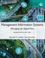 Management Information Systems: Managing the Digital Firm, Global Edition 17th edition