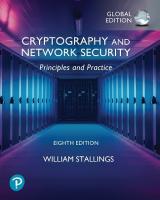 Cryptography and Network Security: Principles and Practice, Global Ed 8th edition