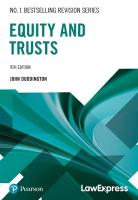 Law Express Revision Guide: Equity & Trusts Law 9th edition