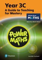 Power Maths Teaching Guide 3C - White Rose Maths edition 2nd edition