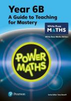 Power Maths Teaching Guide 6B - White Rose Maths edition 2nd edition