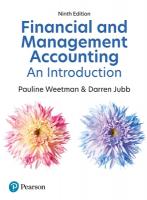 Financial and Management Accounting: An Introduction 9th edition