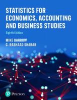 Statistics for Economics, Accounting and Business Studies 8th edition