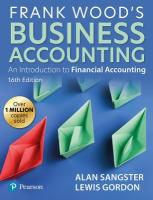 Frank Wood's Business Accounting 16th edition