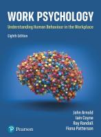Work Psychology 8th edition