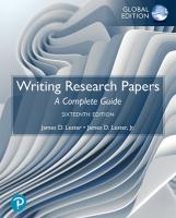 Writing Research Papers: A Complete Guide, Global Edition 16th edition