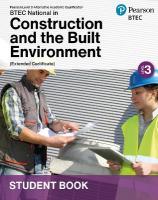 L3 AAQ BTEC National 2025 Construction and the Built Environment Ext Cert  Student Book (Print)
