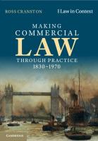 Making Commercial Law Through Practice 18301970