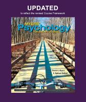 Updated Myers' Psychology for AP 3rd ed. 2021