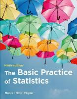 Basic Practice of Statistics 9th ed. 2021