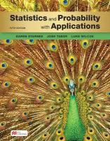 Statistics and Probability with Applications (High School) Fifth Edition
