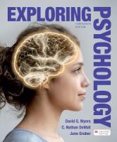 Exploring Psychology Thirteenth Edition