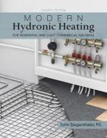 Modern Hydronic Heating and Cooling: For Residential and Light Commercial Buildings 4th edition
