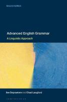 Advanced English Grammar: A Linguistic Approach 2nd edition