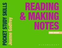 Reading and Making Notes 3rd edition