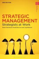 Strategic Management: Strategists at Work 2nd edition