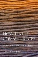How Textile Communicates: From Codes to Cosmotechnics