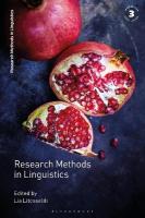 Research Methods in Linguistics 3rd edition