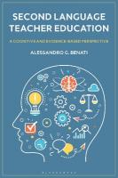 Second Language Teacher Education: A Cognitive and Evidence-Based Perspective