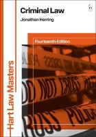 Criminal Law 14th edition