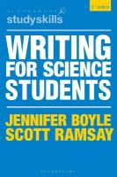 Writing for Science Students 2nd edition