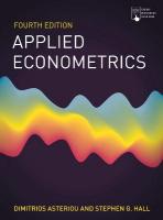 Applied Econometrics 4th edition