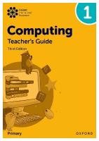 Oxford International Primary Computing: Teacher's Guide 1 3rd Revised edition