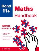Bond 11plus Maths Handbook (for GL Assessment & other 11 plus exams)