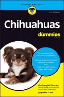 Chihuahuas For Dummies 3rd edition
