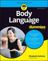 Body Language For Dummies 4th edition
