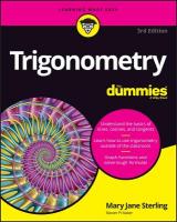 Trigonometry For Dummies 3rd edition