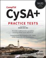 CompTIA CySAplus Practice Tests: Exam CS0-003 3rd edition