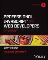 Professional JavaScript for Web Developers 5th edition