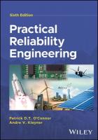 Practical Reliability Engineering 6th edition