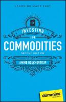 Investing in Commodities For Dummies 2nd edition