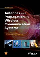 Antennas and Propagation for Wireless Communication Systems 3rd edition