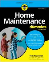 Home Maintenance For Dummies 3rd edition