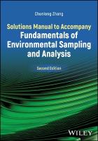 Solutions Manual to Accompany Fundamentals of Environmental Sampling and  Analysis 2nd edition
