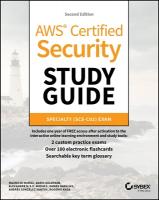AWS Certified Security Study Guide: Specialty (SCS-C02) Exam 2nd edition